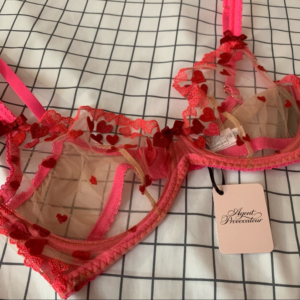 NWT agent provocateur cupid heart bra